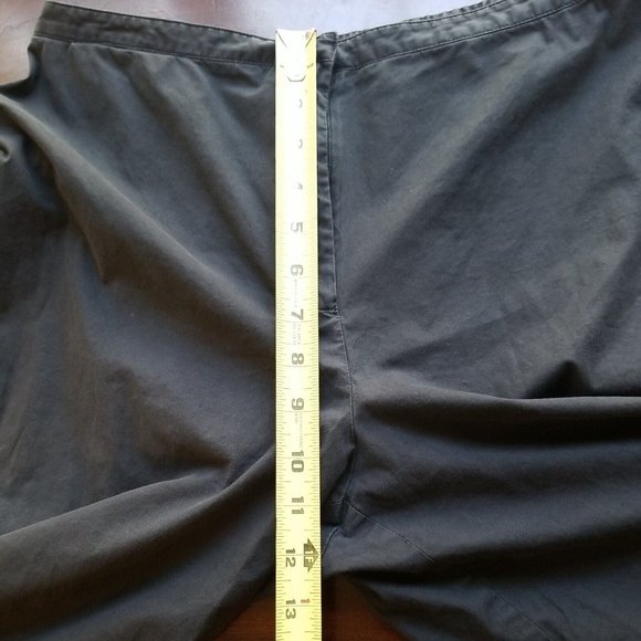 Eileen Fisher Pants Womens M black crop chino capri pockets Medium‎ - Picture 4 of 7